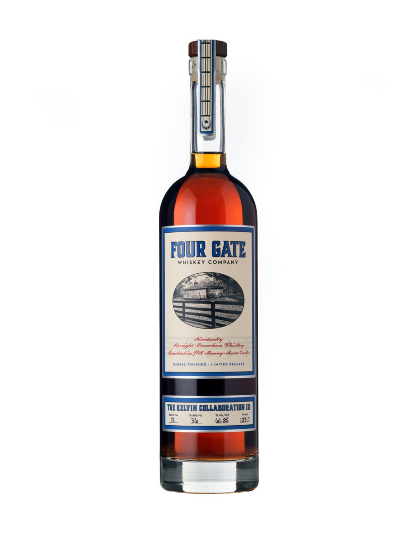Four Gate Kelvin Collaboration III Batch 12 Bourbon Whiskey product bottle