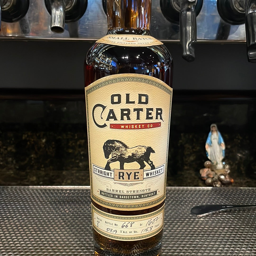 Old Carter Batch #8 Rye Whiskey product bottle