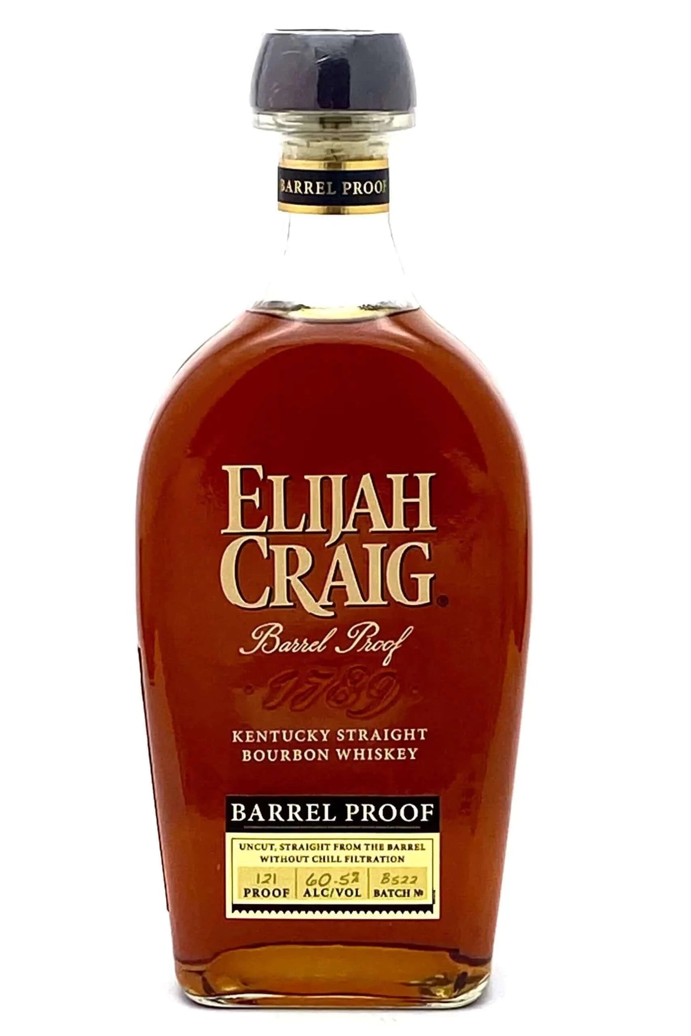 Elijah Craig Barrel Proof Batch B521 Straight Bourbon Whiskey product bottle