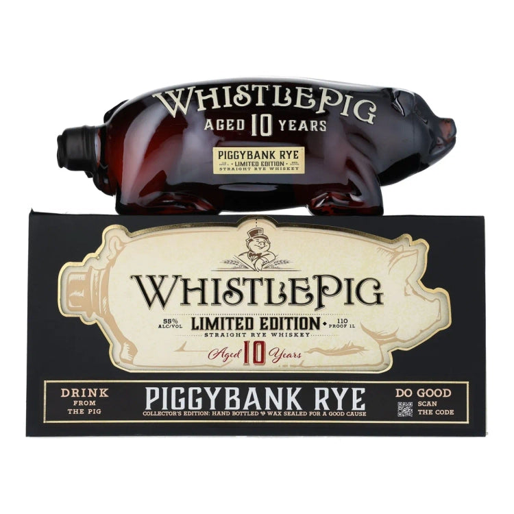 WhistlePig Limited Edition 10 Year Aged Piggybank Rye A Blend Of Straight Rye Whiskey product bottle
