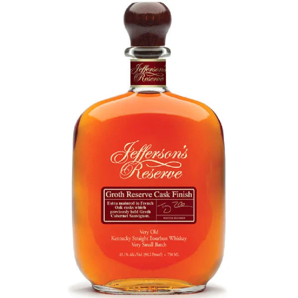 Jefferson's Groth Reserve Cask Finish Kentucky Straight Bourbon Whiskey product bottle
