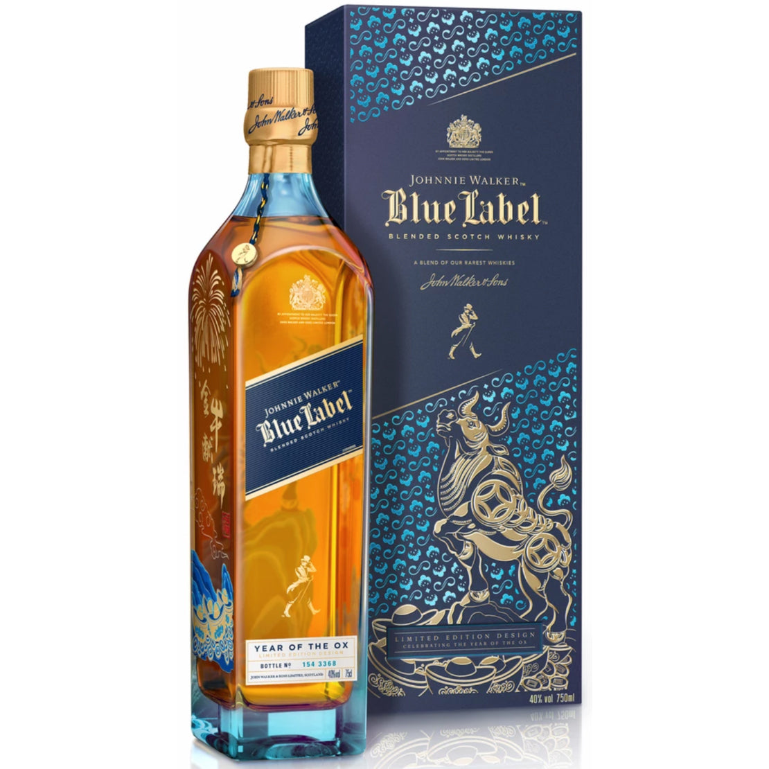 Johnnie Walker Blue Label Year Of The Ox Limited Edition Blended Scotch Whisky product bottle