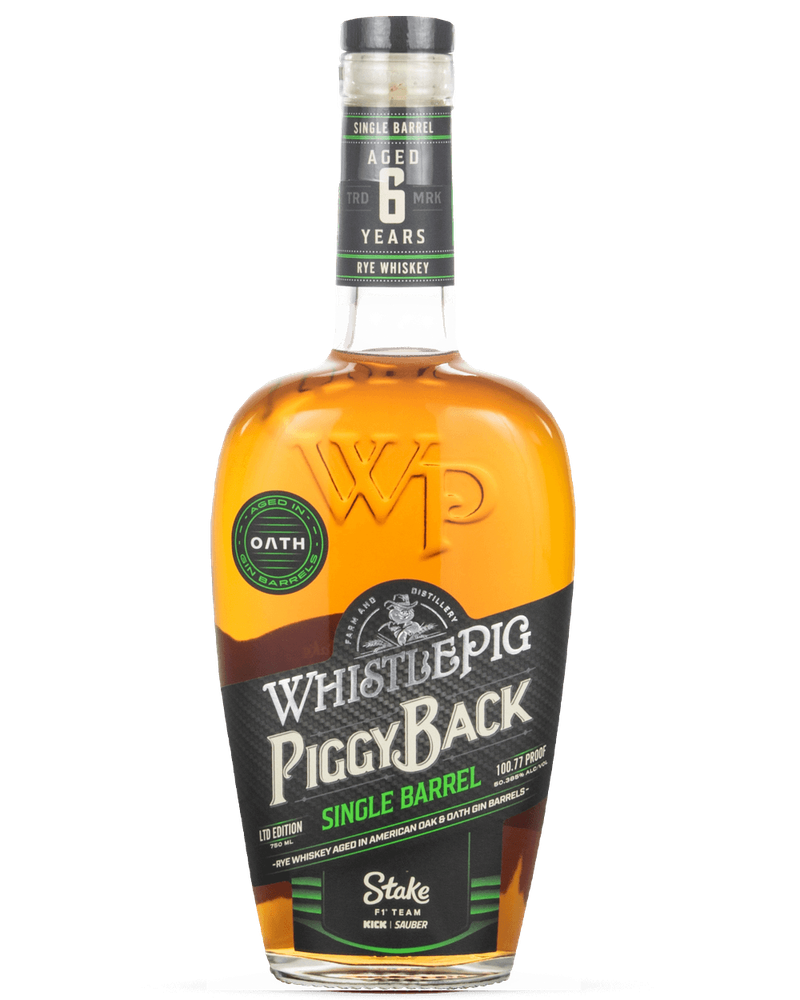WhistlePig Rye Whiskey Piggyback Stake F1 Team Limited Edition product bottle
