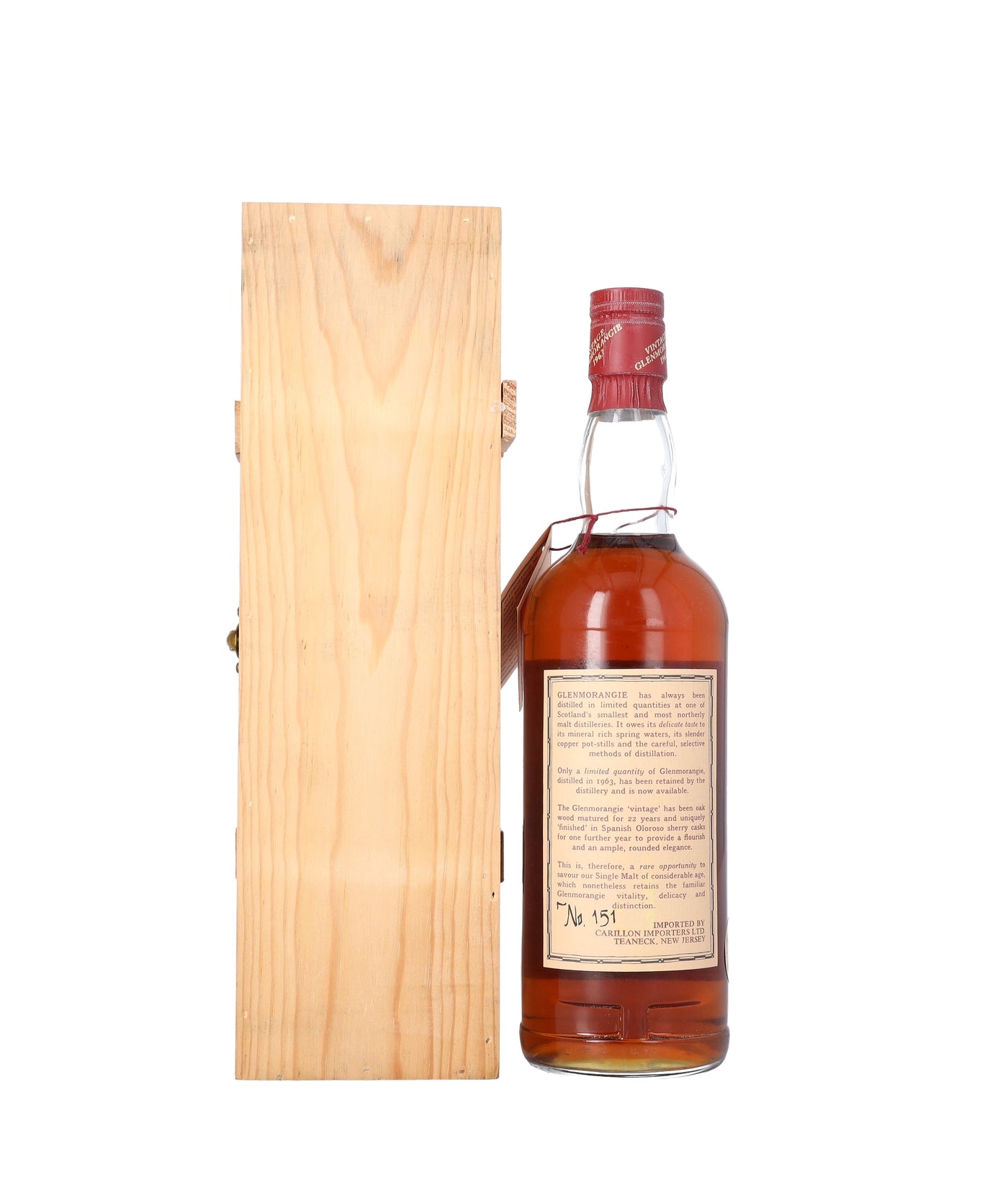 Glenmorangie 22 Year Old 1963 Vintage Single Malt Scotch Whisky product bottle