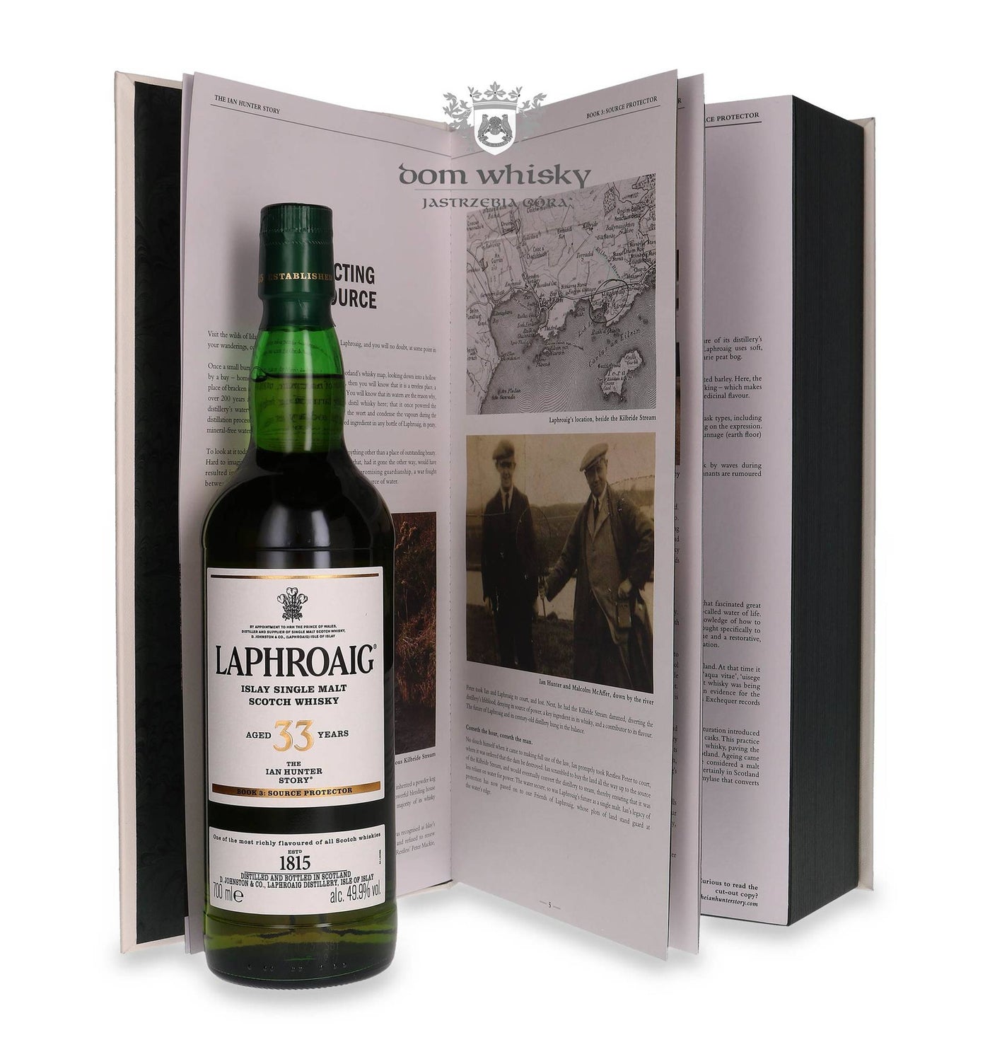 Laphroaig The Ian Hunter Story 'Book 3 Source Protector' 33 Year Old Single Malt Scotch Whisky product bottle