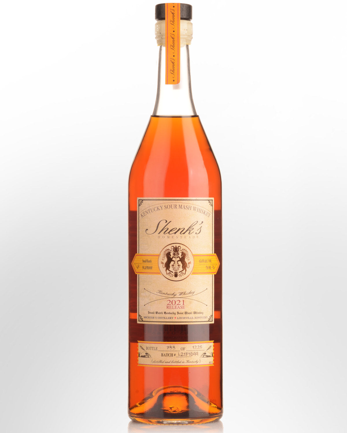 Shenk's Homestead Sour Mash Whiskey 2021 product bottle