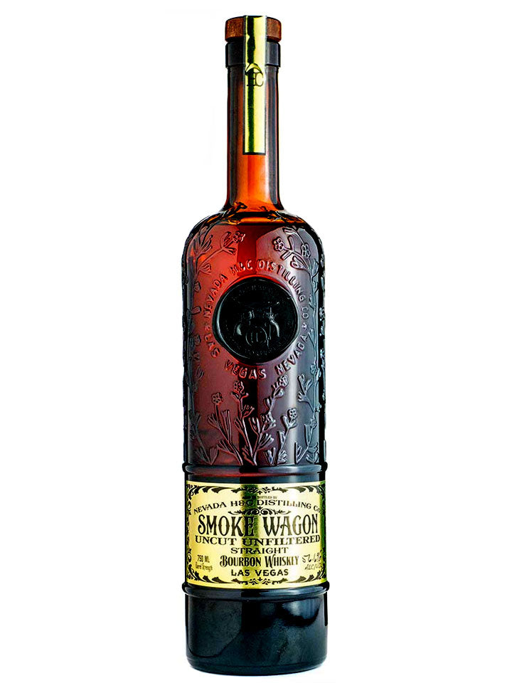 Smoke Wagon Uncut Unfiltered Straight Bourbon Whiskey product bottle