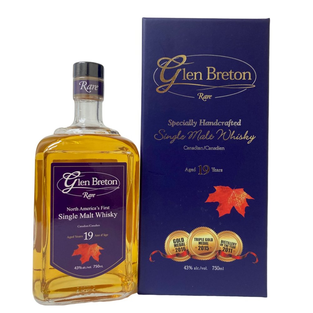 Glen Breton Rare 19 Year Old Single Malt Whiskey product bottle