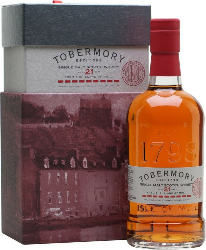 Tobermory 21 Year Cask Strength Manzanilla Finish Scotch Whisky product bottle