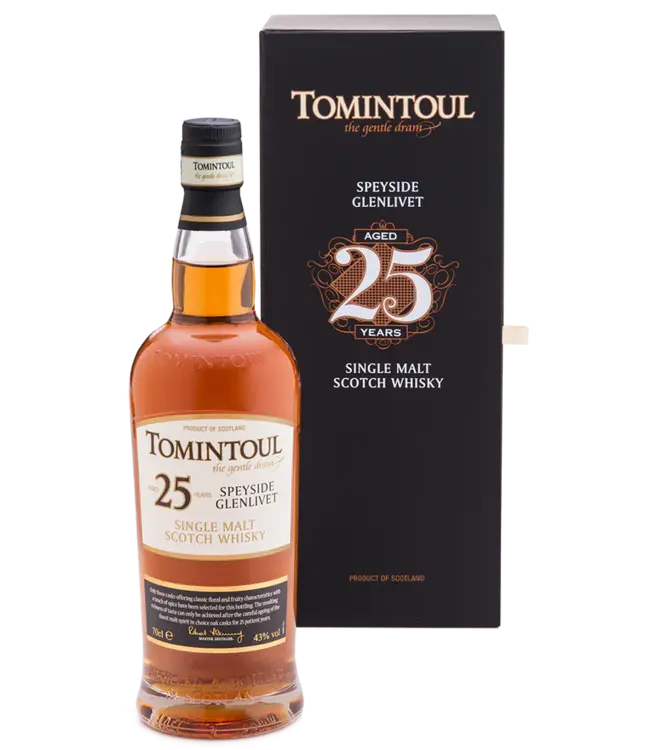 Tomintoul 25 Year Old Single Malt Scotch Whisky product bottle