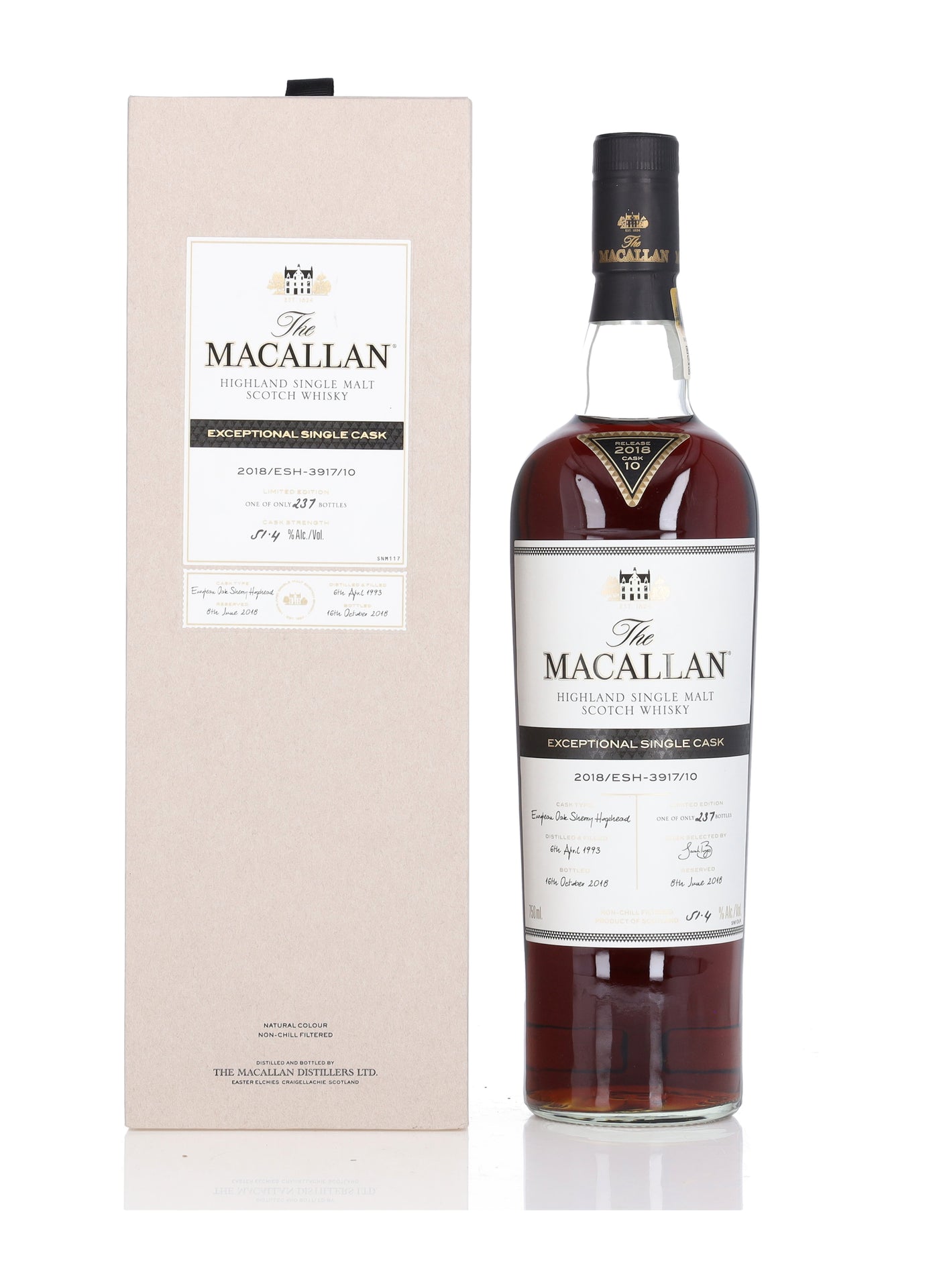 The Macallan Exceptional Cask 2018/ESH-3917/10 Single Malt Scotch Whisky product bottle