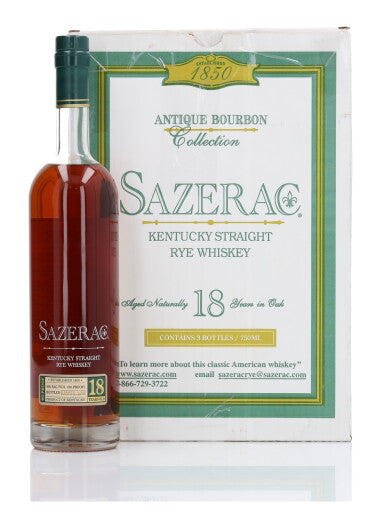 Sazerac 18 Year Old 2019 Antique Collection Kentucky Straight Rye Whiskey product bottle